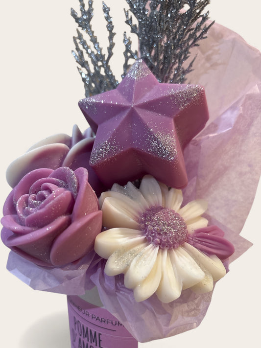 bouquet détail fleurs et etoile