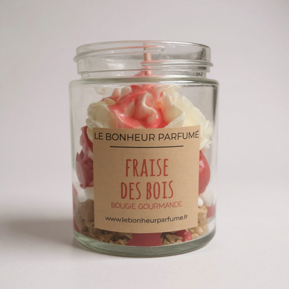 Bougie Gourmande - Fraise des bois