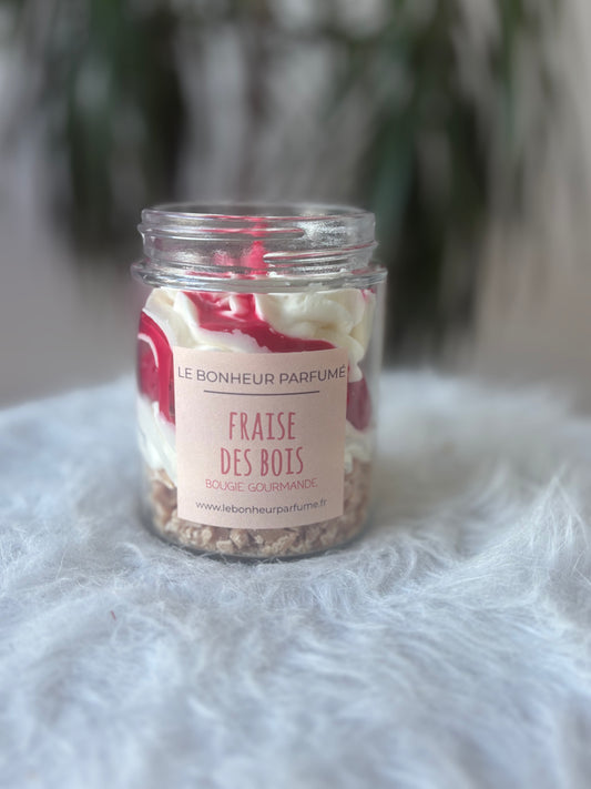 Bougie Gourmande - Fraise des bois